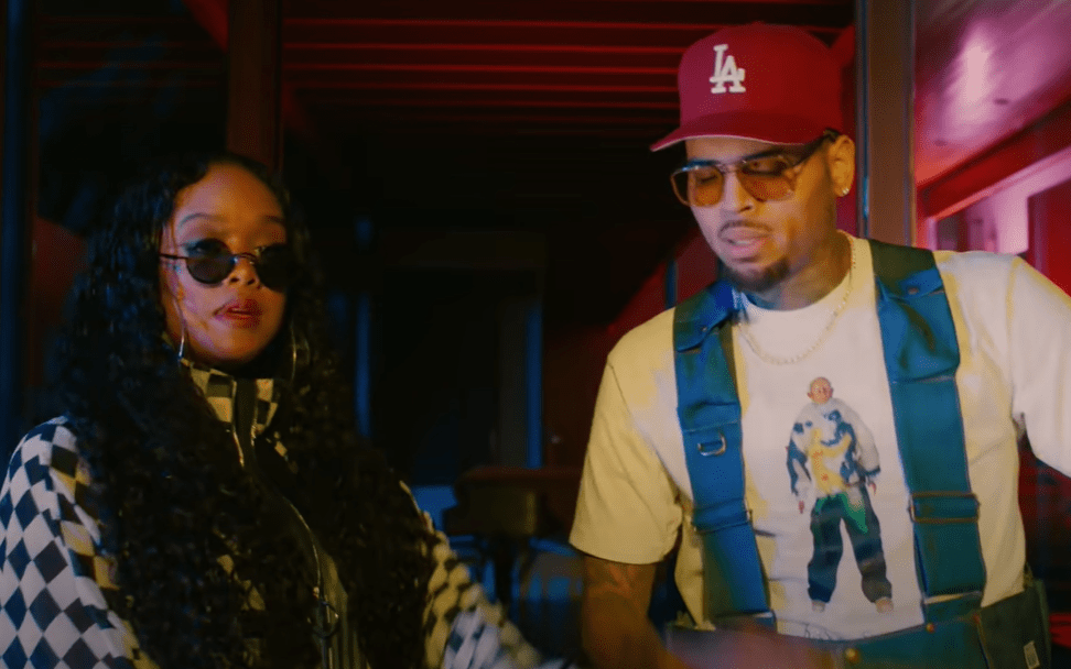 Chris Brown and H.E.R./ YouTube screenshot