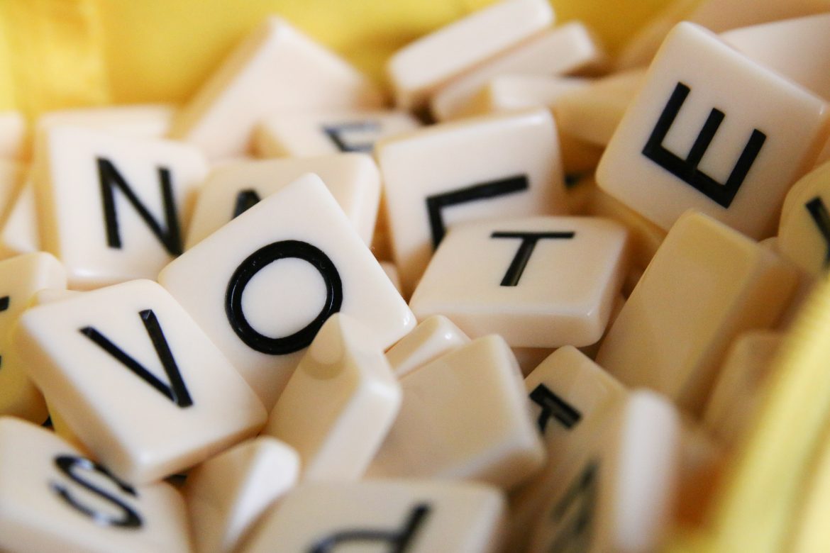Vote letter pieces