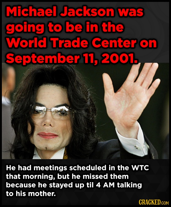 Dodged a bullet, Michael Jackson 