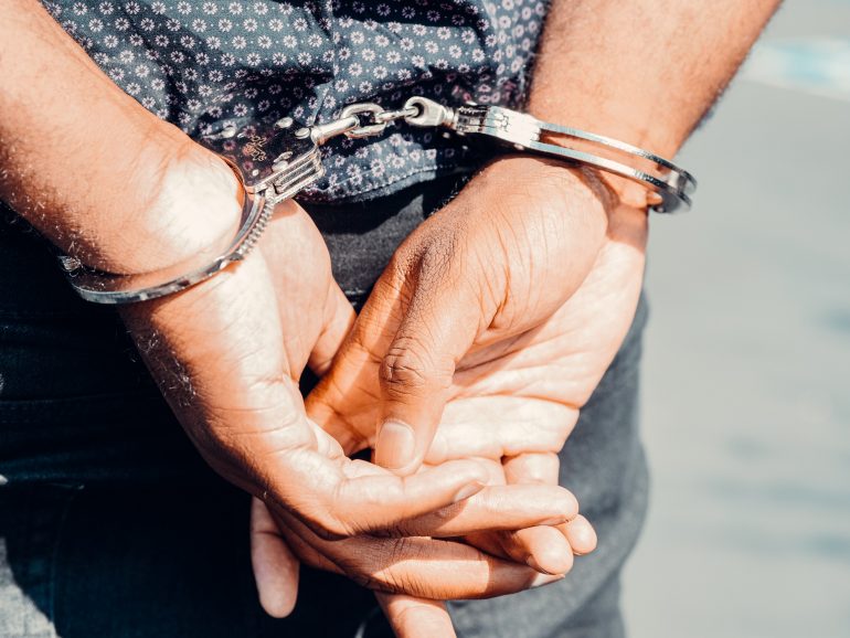 Handcuffs arrest
