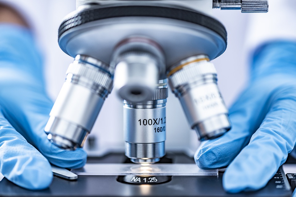 DNA lab test microscope science