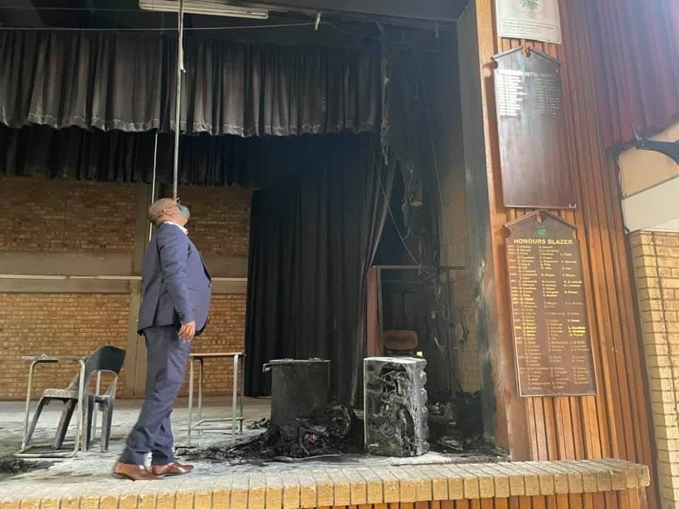 Panyaza Lesufi during a visit to Glenvista High