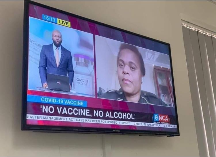 No vaccine, No alcohol