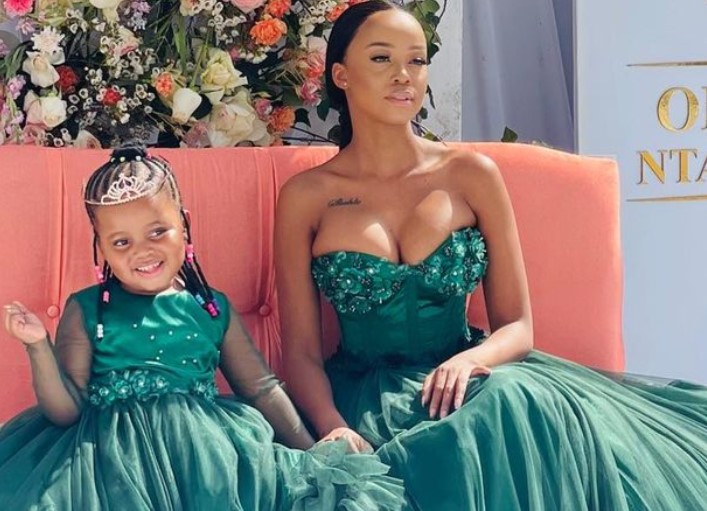 Ntando Duma and her daughter Sbahle