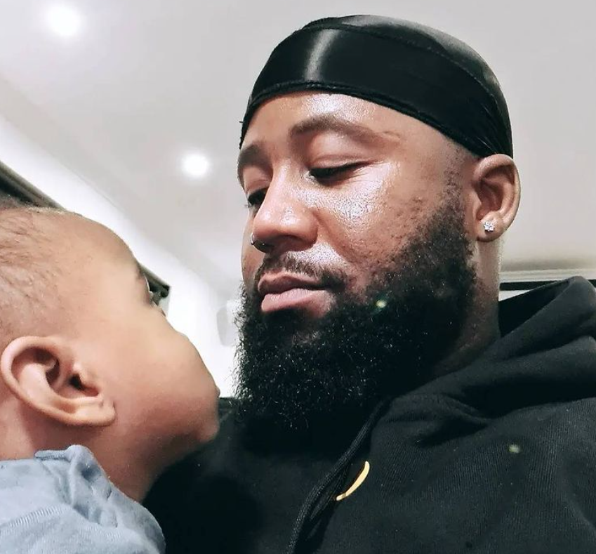 Cassper Nyovest and son/ Instagram