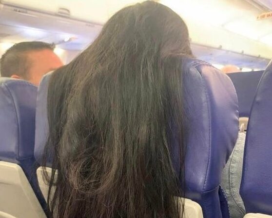 Hair over seat