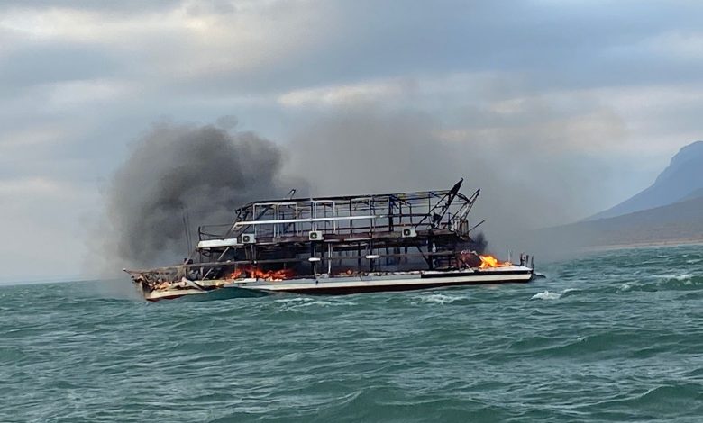 luxury houseboat fire