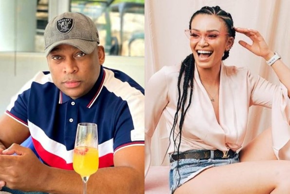 Robert Marawa and his ex Pearl Thusi