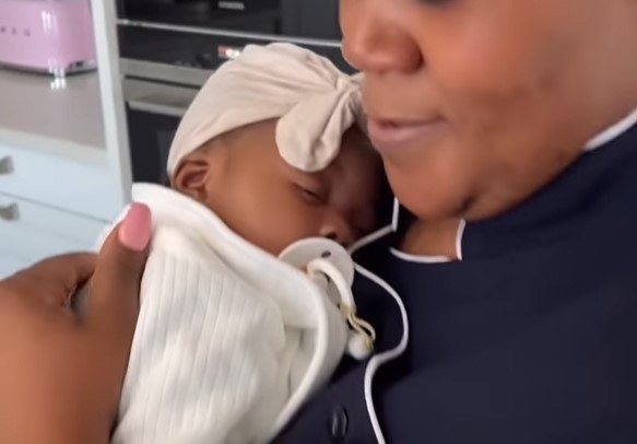 Oskido shares a video of DJ Zinhle's baby baby Asante