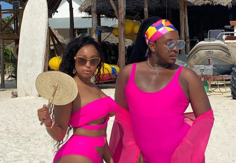 Minnie Dlamini and Dollar Debbie in Zanzibar