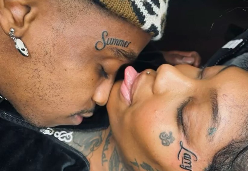 Summer Walker and her boyfriend got matching face tattoos