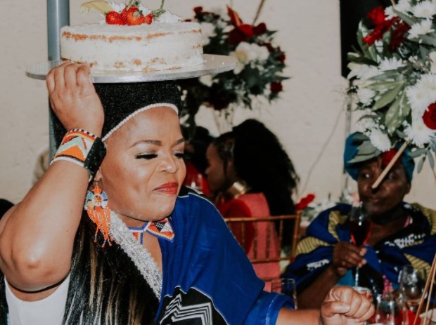 Rebecca Malope celebrates her daughter Nolu's wedding