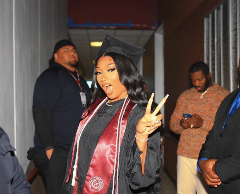 US Rapper, Megan Thee Stallion is officially a graduate