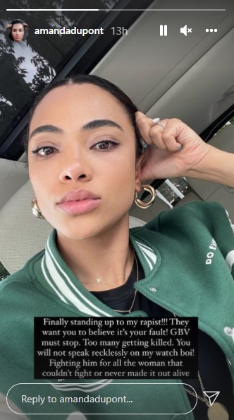 Amanda du-Pont opens up about rape ordeal