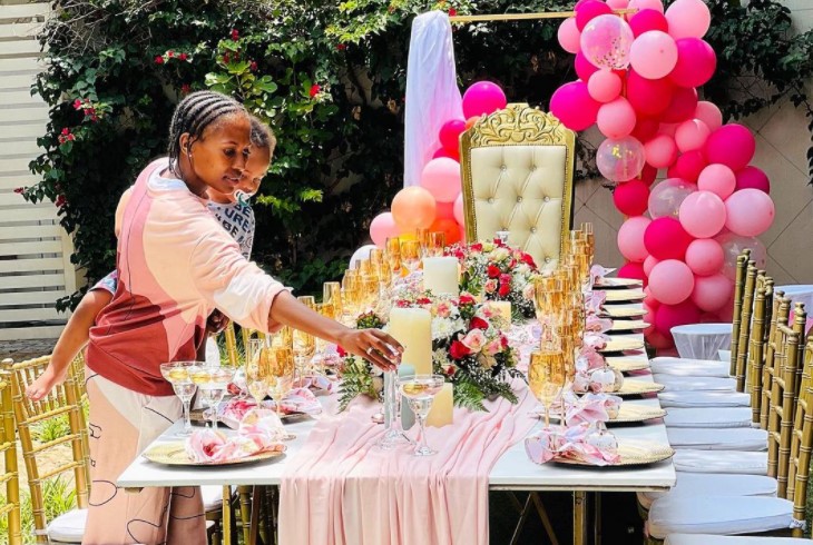 Pearl Maimela Nikolic surprises her helper with a 50th birthday party