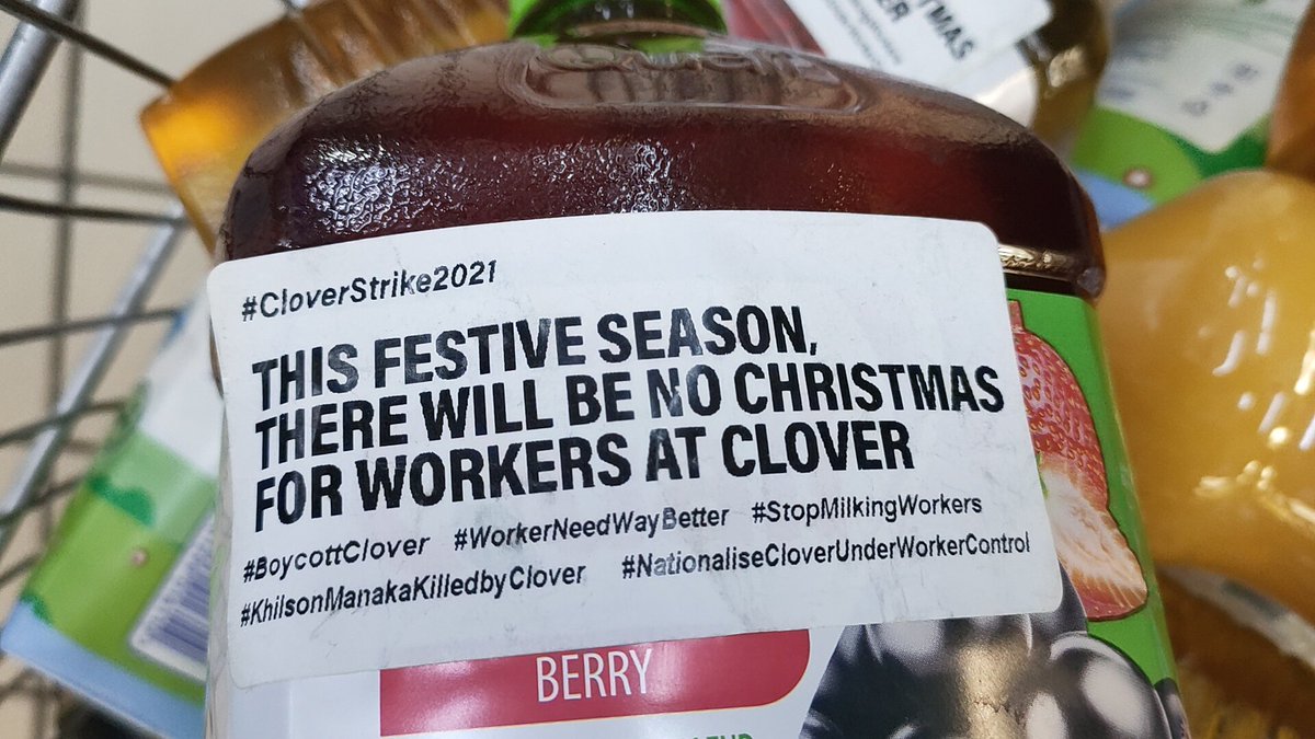 Clover strike continues as workers call for boycott of dairy products