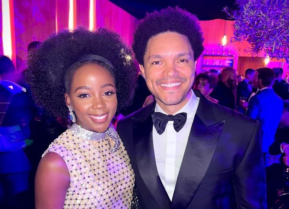 Thuso Mbedu joins Trevor Noah on The Daily Show