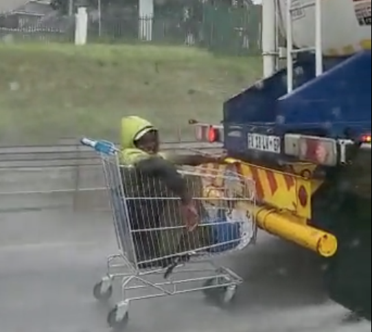 hitches a trolley