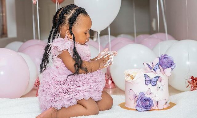 Mamkhize throws Andile’s first child, Baby Flo the sweetest birthday party