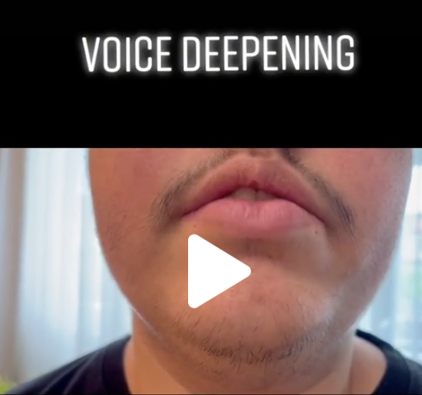 voice deepening