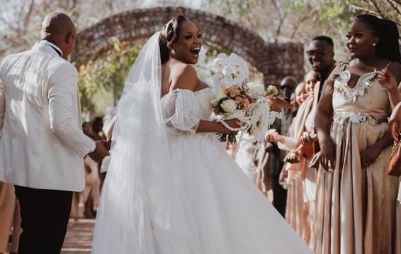 SNAPS! A look inside Karabo Ntshweng's white wedding
