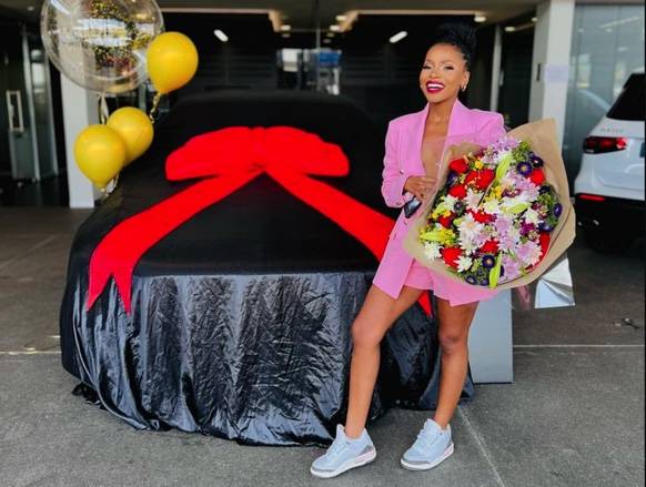 former Gomora actress Bukiwe Keva buys a new Merc