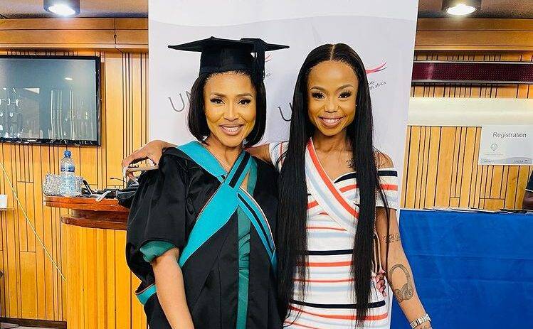 Ntando Duma's mother obtains her Honours degree