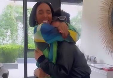 Pearl Thusi's daughter in tears after meeting Kelly Rowland