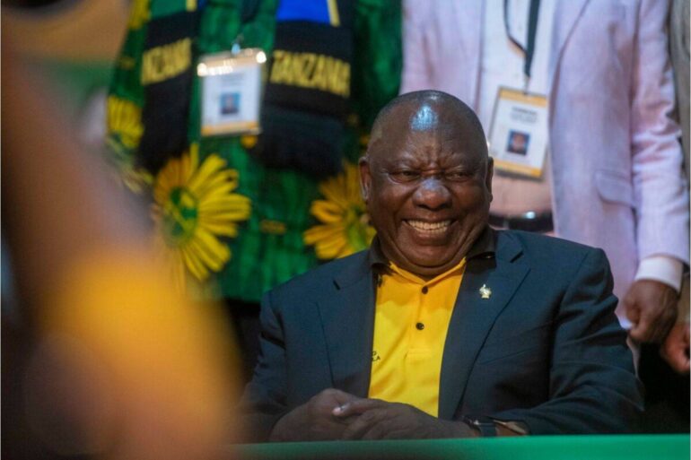 ramaphosa re-elected as president
