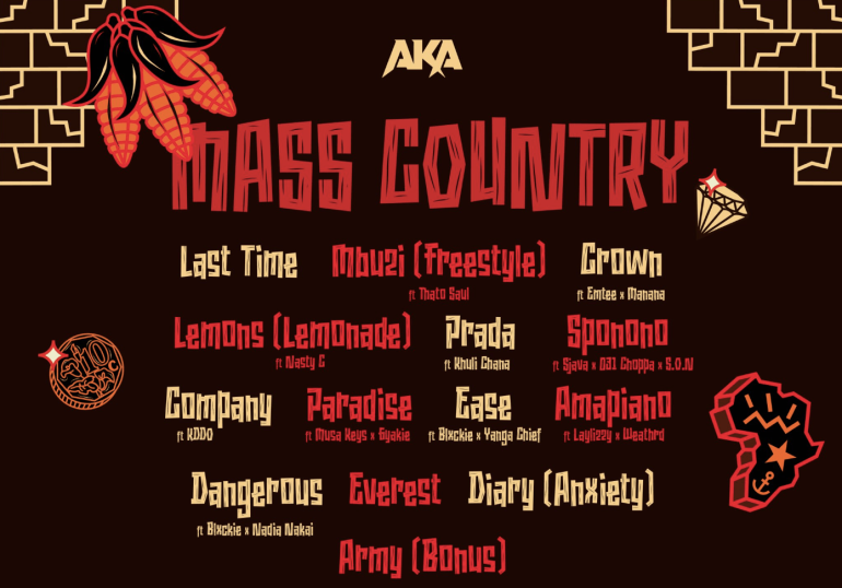 Sjava, Emtee and Nadia Nakai to be featured on AKA's Mass Country album