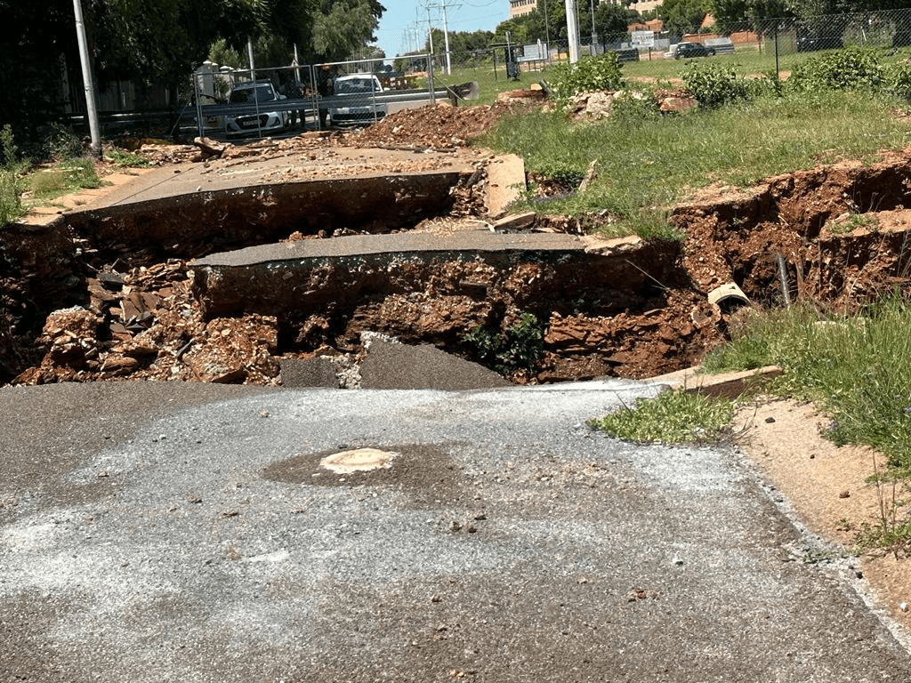 sinkholes in pretoria