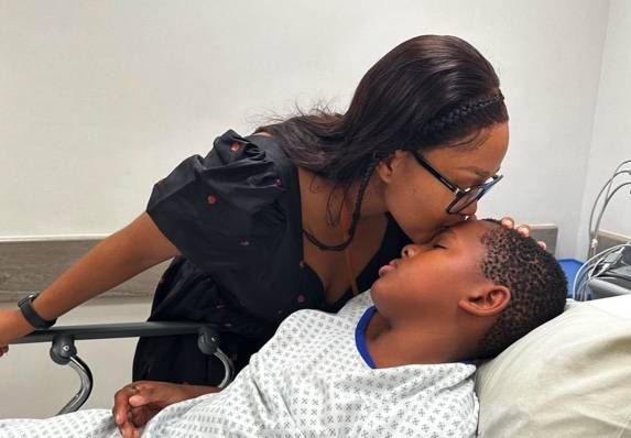 "Please pray for my boy," Milly Mashile reveals her son is in hospital
