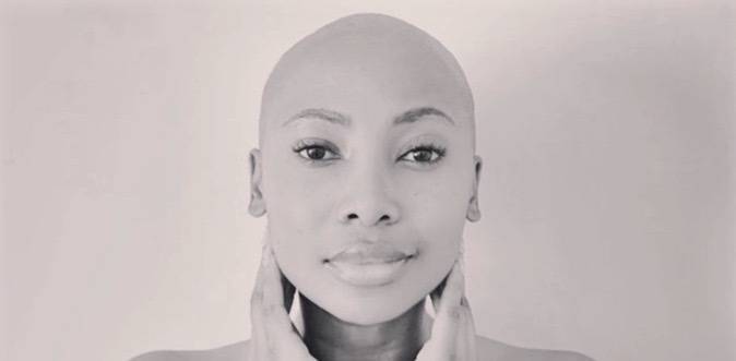 Enhle Mbali shaves her head
