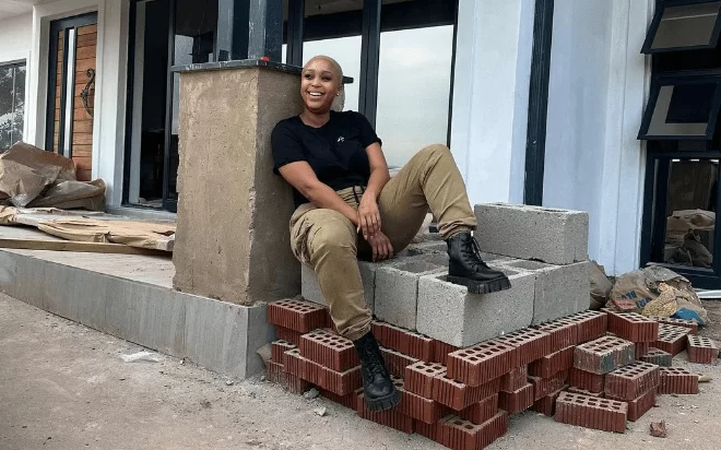 Minnie Dlamini is building her mom her dream home