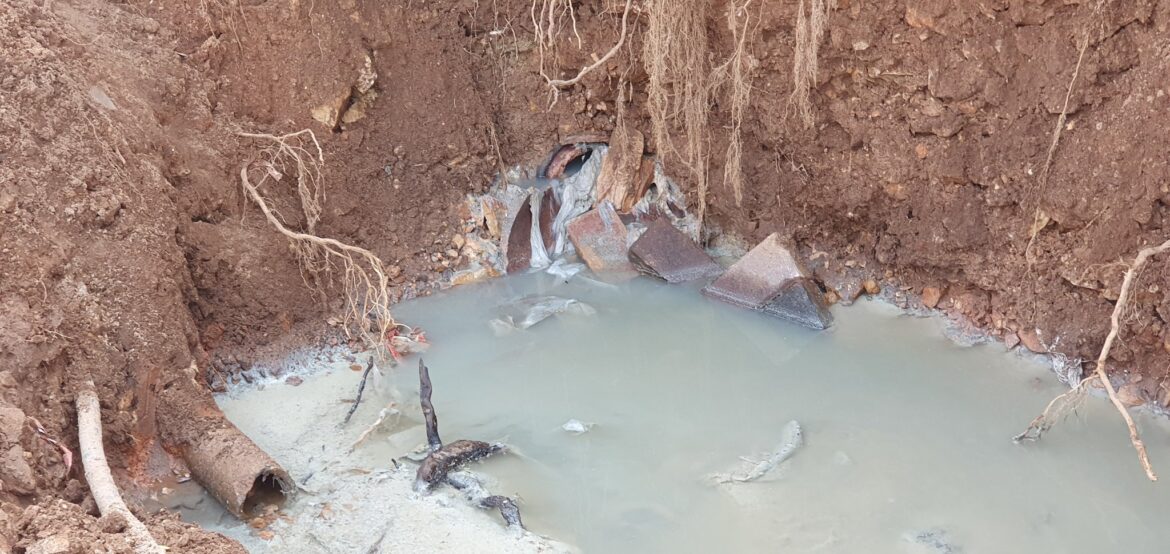contamination of water in Bergbron