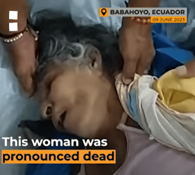 "dead" woman