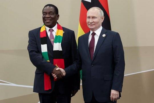 Zim President Emmerson Mnangagwa