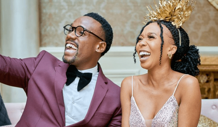 PICS: Bonko Khoza and Lesego's gender reveal