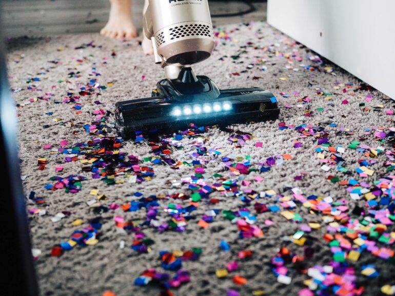guests stay and help clean up