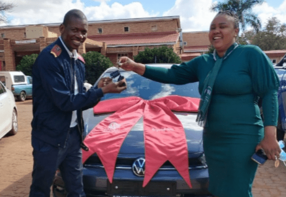 wife buys hubby brand new car