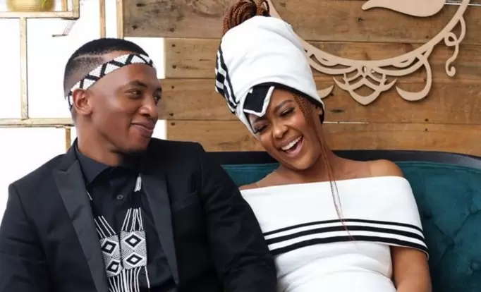 Dumi Mkokstad and his wife welcome their bundle of joy
