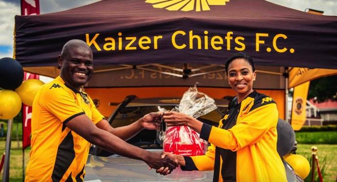 Kaizer Chiefs supporter wins a new car