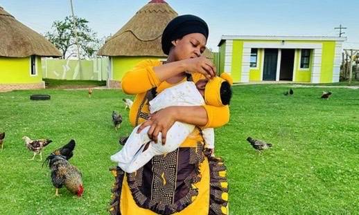 PICS: Asavela introduces her newborn baby