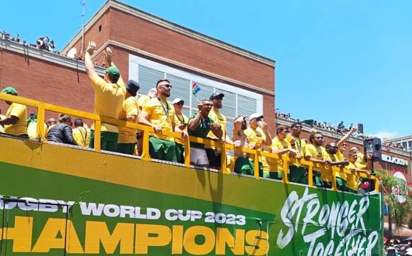 The Springboks kick off their trophy tour