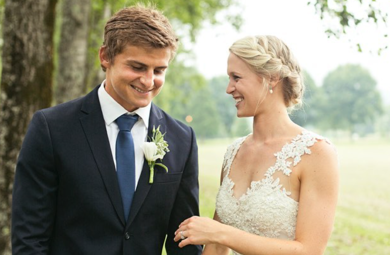 Pat Lambie and his wife celebrate 10th wedding anniversary