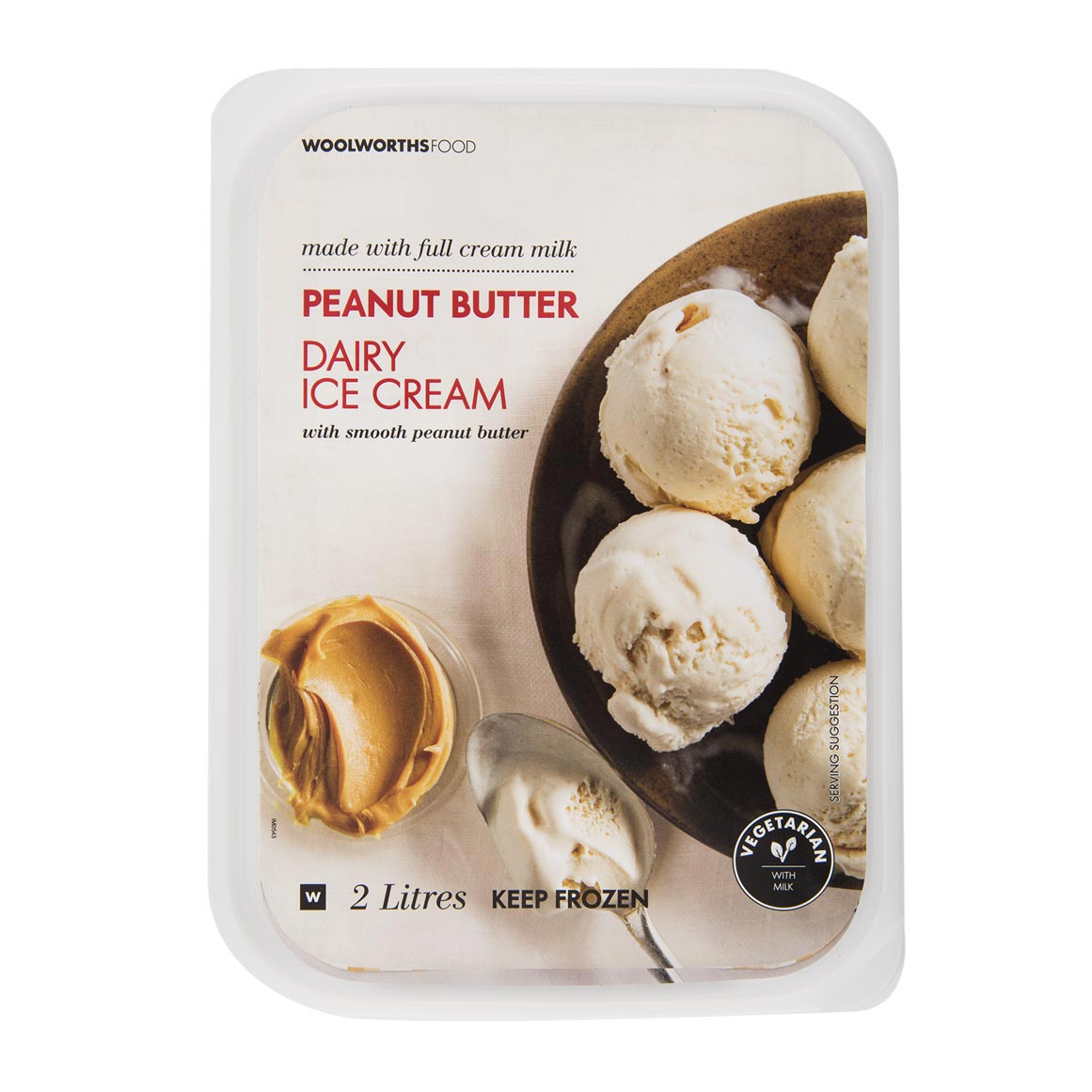 Woolworths peanut butter ice cream