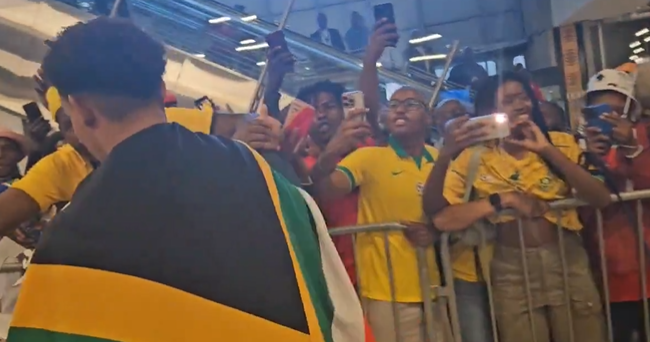 Bafana Bafana receive hero's welcome at OR Tambo International Airport