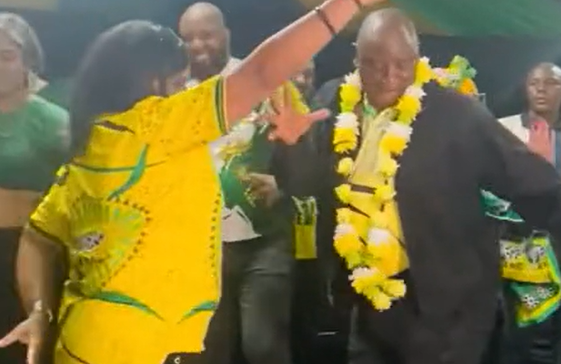 President busts out his Indian dance moves