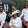 Ayanda Ncwane and her sons unveil redesigned Sfiso Ncwane tombstone