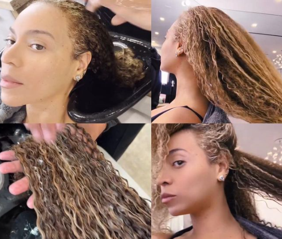 Beyoncé shares her hair wash routine